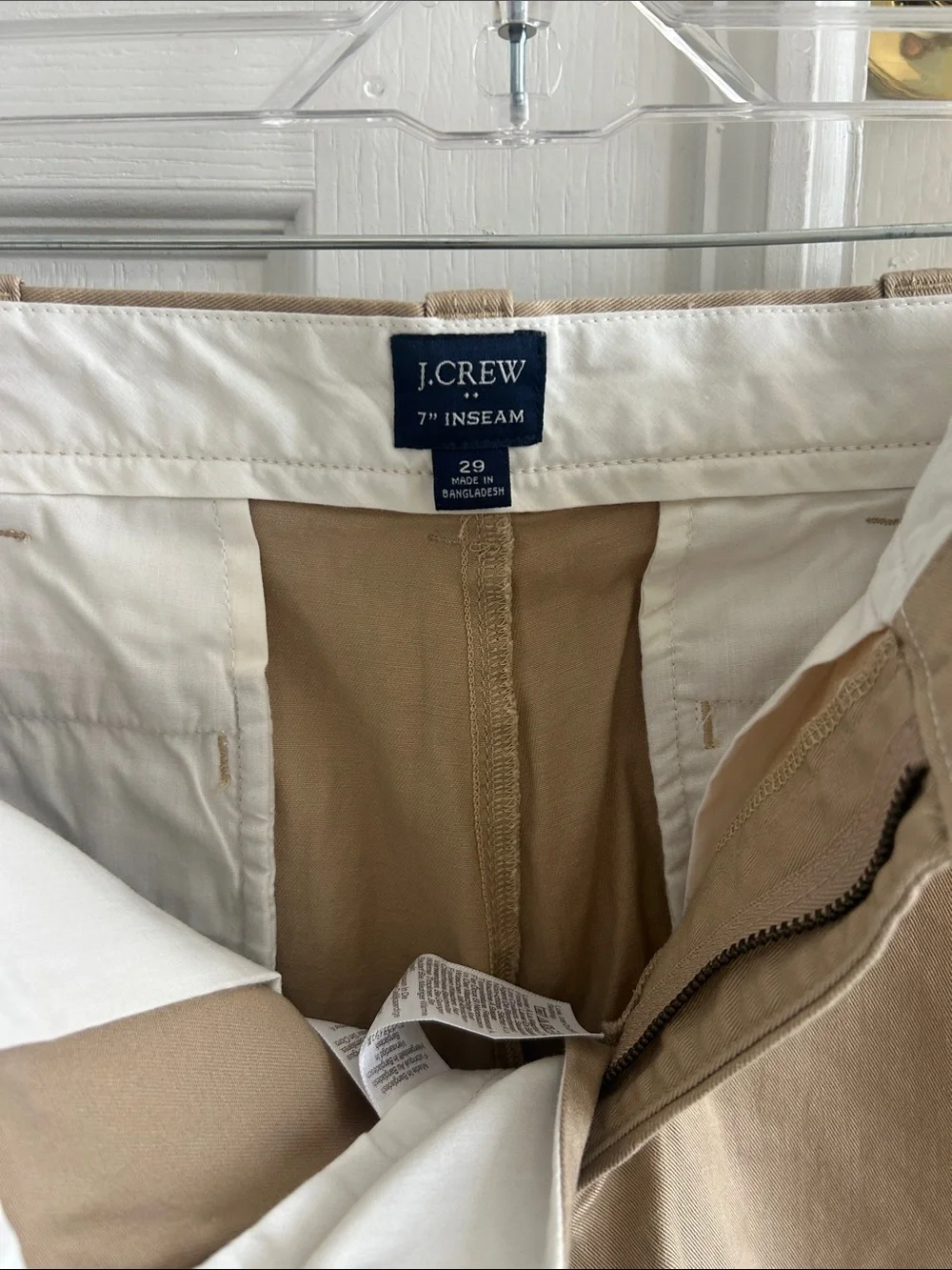 Men's Classic Khaki Cotton Blend Shorts